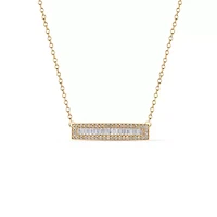 Lab Created Sterling Silver 1/2 Cttw Lab-Grown GH/SI2 Diamond Necklace