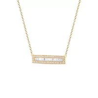 Lab Created Sterling Silver 1/2 Cttw Lab-Grown GH/SI2 Diamond Necklace