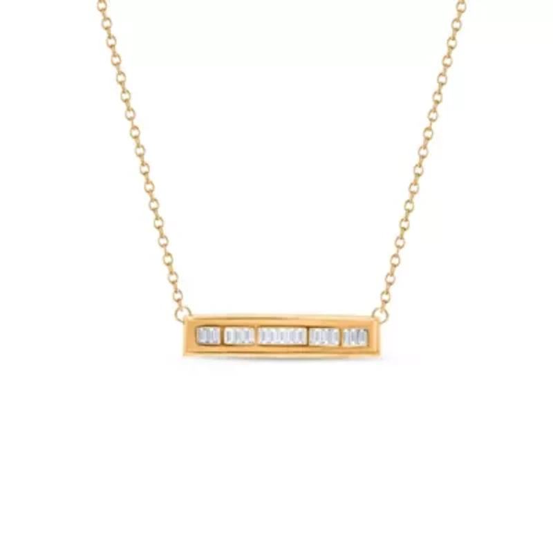 Lab Created Sterling Silver 1/2 Cttw Lab-Grown GH/SI2 Diamond Necklace