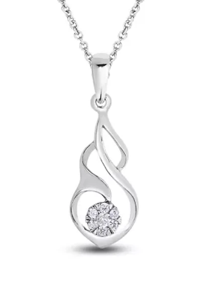 0.05 C.T.T.W Diamond Ss Fashion Pendant