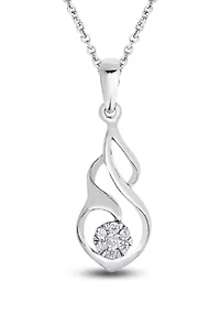 0.05 C.T.T.W Diamond Ss Fashion Pendant
