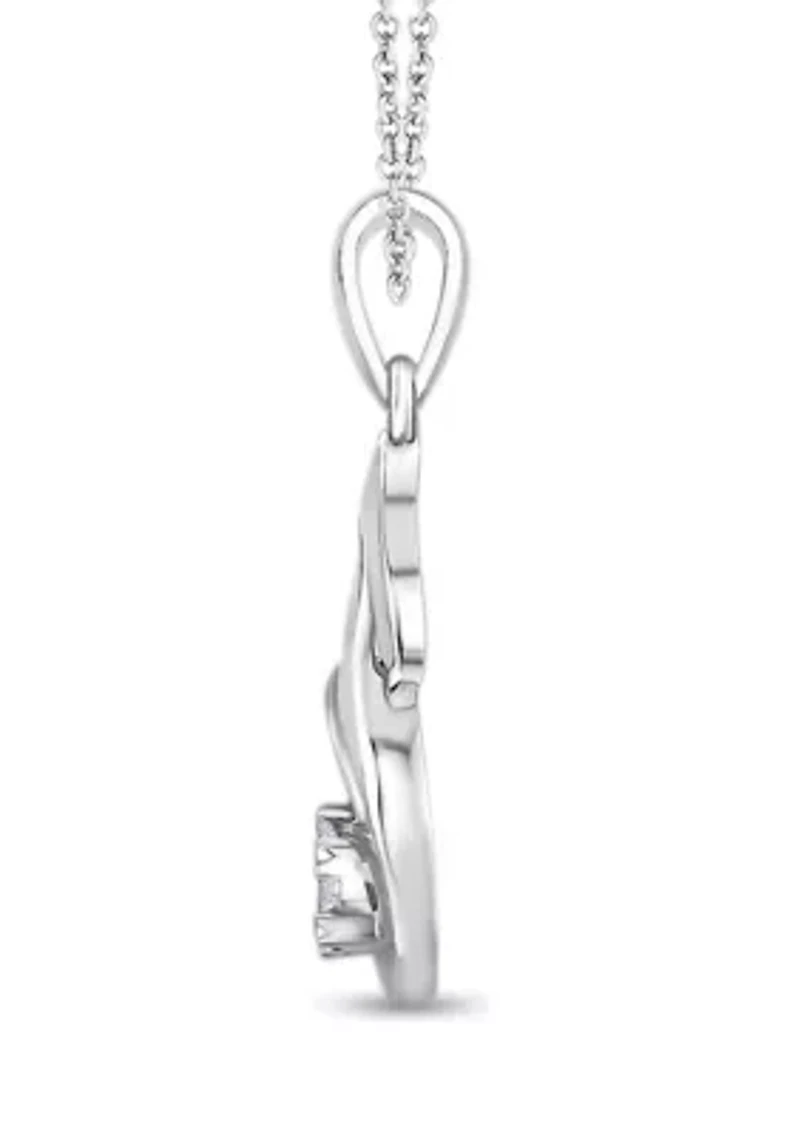 0.05 C.T.T.W Diamond Ss Fashion Pendant