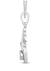 0.05 C.T.T.W Diamond Ss Fashion Pendant