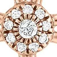 0.08 C.T.T.W Diamond 10K Cross Pendant