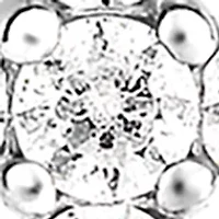 1/10 ct. t.w. Round-Cut Diamond Cross Necklace in 10K White Gold