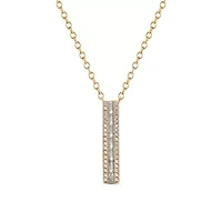 Lab Created Sterling Silver 3/8 Cttw Lab-Grown GH/SI2 Diamond Pendant