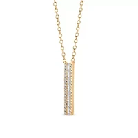Lab Created Sterling Silver 3/8 Cttw Lab-Grown GH/SI2 Diamond Pendant