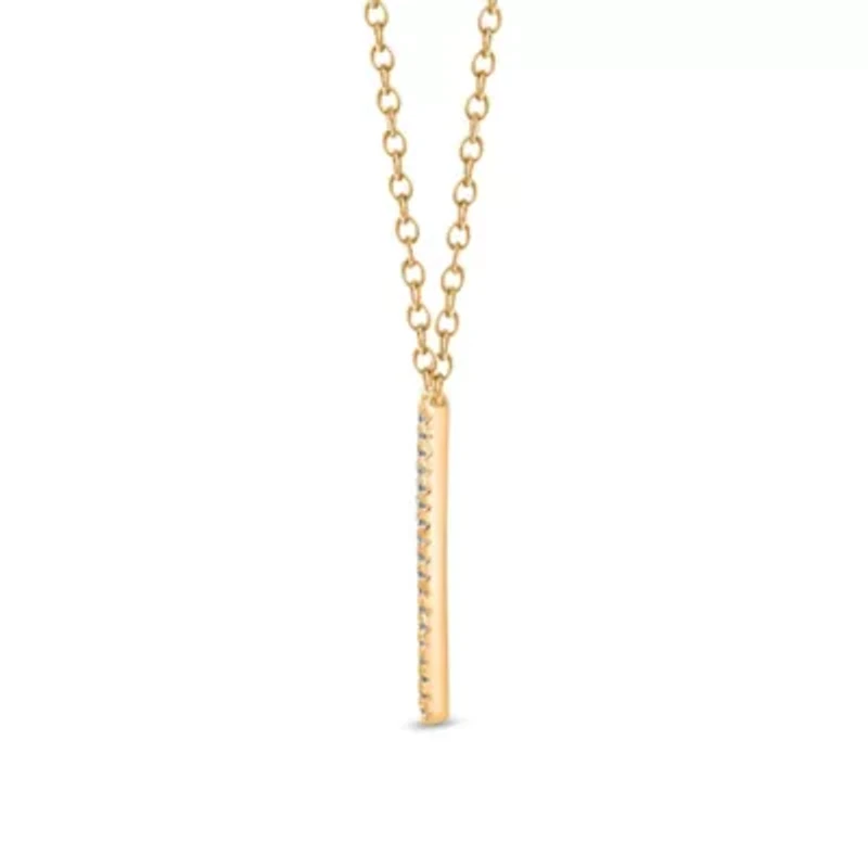 Lab Created Sterling Silver 3/8 Cttw Lab-Grown GH/SI2 Diamond Pendant