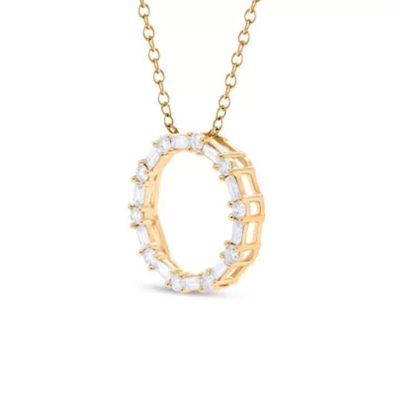 Lab Created Sterling Silver 1/ Cttw Lab-Grown GH/SI2 Diamond Pendant