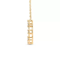 Lab Created Sterling Silver 1/ Cttw Lab-Grown GH/SI2 Diamond Pendant
