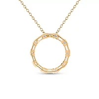 Lab Created Sterling Silver 1/ Cttw Lab-Grown GH/SI2 Diamond Pendant