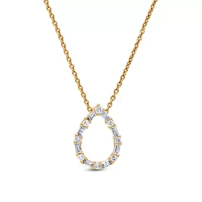 Lab Created Sterling Silver 1/4 Cttw Lab-Grown GH/SI2 Diamond Pendant