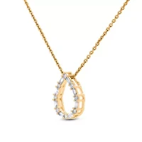Lab Created Sterling Silver 1/4 Cttw Lab-Grown GH/SI2 Diamond Pendant