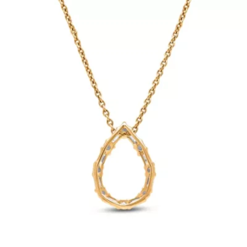 Lab Created Sterling Silver 1/4 Cttw Lab-Grown GH/SI2 Diamond Pendant