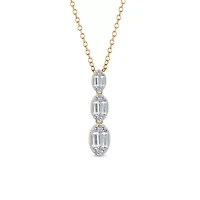 Lab Created Sterling Silver 1/3 Cttw Lab-Grown GH/SI2 Diamond Pendant