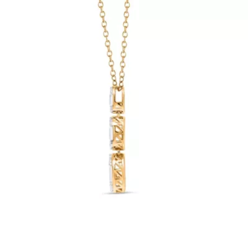 Lab Created Sterling Silver 1/3 Cttw Lab-Grown GH/SI2 Diamond Pendant