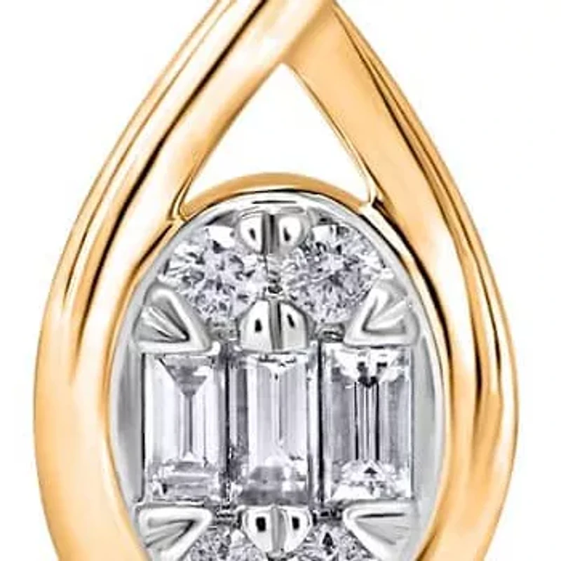 Lab Created Sterling Silver 1/6 Cttw Lab-Grown GH/SI2 Diamond Pendant