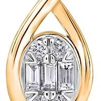 Lab Created Sterling Silver 1/6 Cttw Lab-Grown GH/SI2 Diamond Pendant