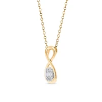 Lab Created Sterling Silver 1/6 Cttw Lab-Grown GH/SI2 Diamond Pendant