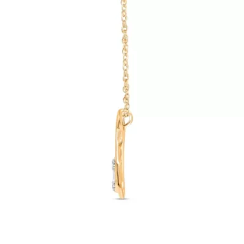 Lab Created Sterling Silver 1/6 Cttw Lab-Grown GH/SI2 Diamond Pendant