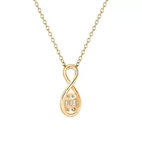 Lab Created Sterling Silver 1/6 Cttw Lab-Grown GH/SI2 Diamond Pendant