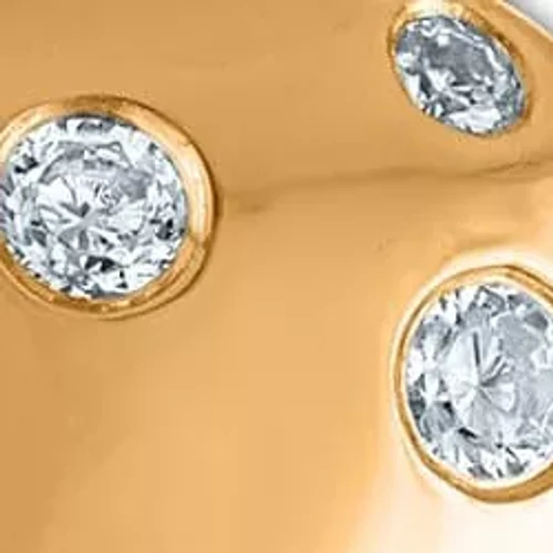 Lab Created Sterling Silver 1/ Cttw Lab-Grown GH/SI2 Diamond Pendant