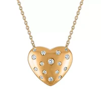 Lab Created Sterling Silver 1/ Cttw Lab-Grown GH/SI2 Diamond Pendant