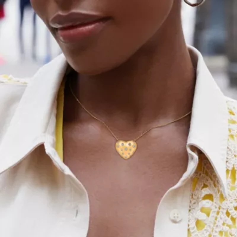 Lab Created Sterling Silver 1/ Cttw Lab-Grown GH/SI2 Diamond Pendant