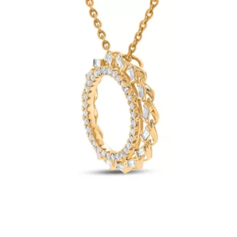 Lab Created Sterling Silver 1/4 Cttw Lab-Grown GH/SI2 Diamond Pendant
