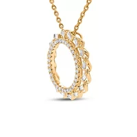 Lab Created Sterling Silver 1/4 Cttw Lab-Grown GH/SI2 Diamond Pendant