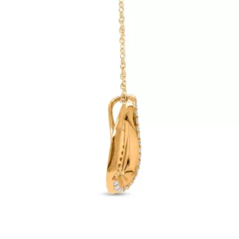 Lab Created Sterling Silver 1/4 Cttw Lab-Grown GH/SI2 Diamond Pendant