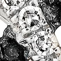 1/4 ct. t.w. Enhanced Black and White Diamond Double Heart Pendant in 10K White Gold