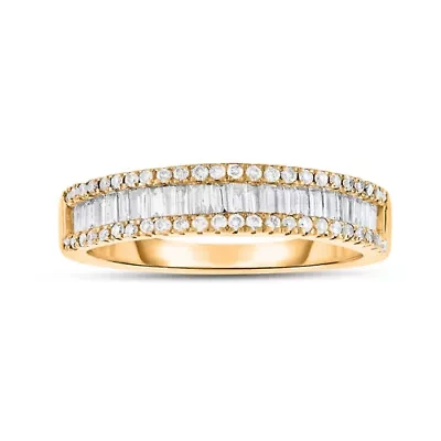 Lab Created Sterling Silver 1/2 Cttw Lab-Grown GH/SI2 Diamond Ring