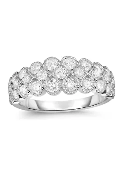 1 1/6 C.T.T.W Diamond 14K Ladies Bands