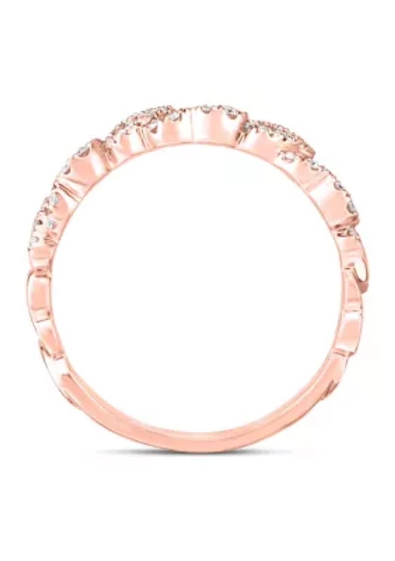 3/4 C.T.T.W Diamond 14K Ladies Bands