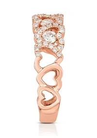 3/4 C.T.T.W Diamond 14K Ladies Bands