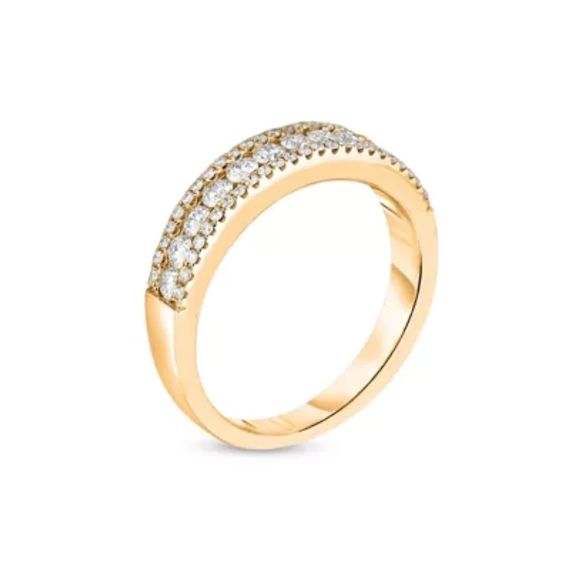 1/2CTW Diamond 10kt Gold Yellow Ring
