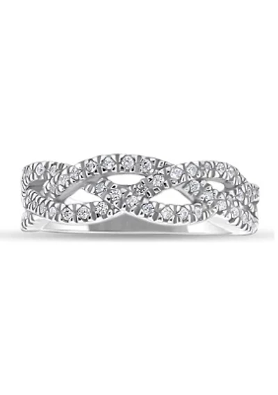 1/4 C.T.T.W Diamond 10K Ladies Bands