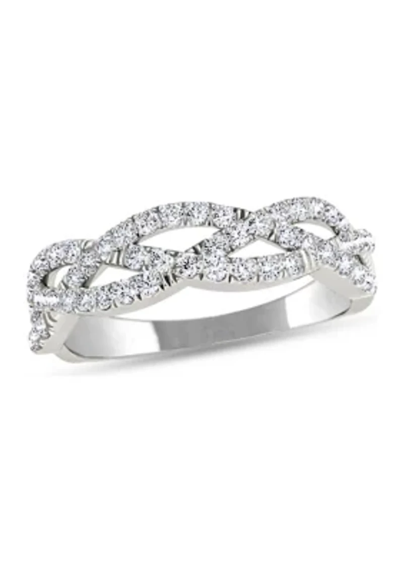 1/4 C.T.T.W Diamond 10K Ladies Bands