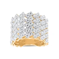 Lab Created Sterling Silver 2-1/2 Cttw Lab-Grown GH/SI2 Diamond Ring