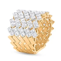 Lab Created Sterling Silver 2-1/2 Cttw Lab-Grown GH/SI2 Diamond Ring
