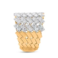 Lab Created Sterling Silver 2-1/2 Cttw Lab-Grown GH/SI2 Diamond Ring