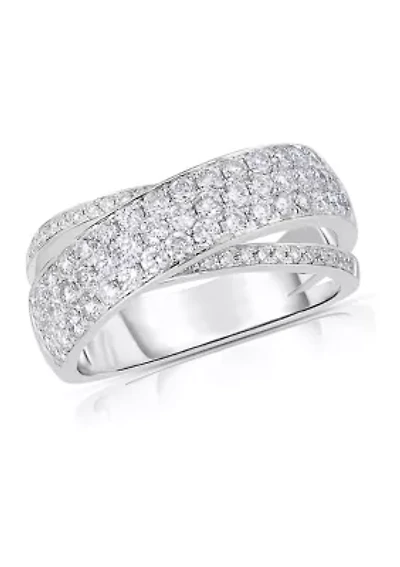 7/8 C.T.T.W Diamond 14K Ladies Bands