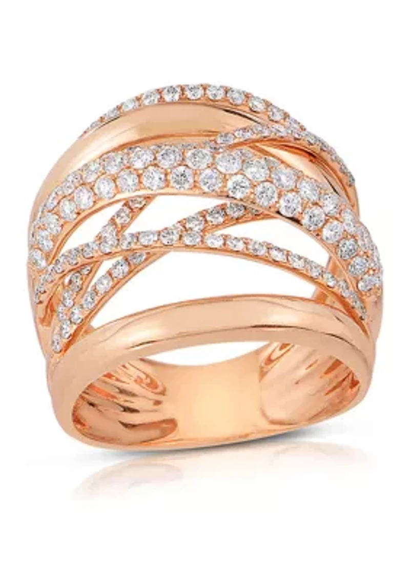 1 1/2 C.T.T.W Diamond 14K Ladies Bands