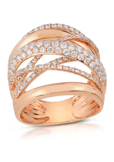 1 1/2 C.T.T.W Diamond 14K Ladies Bands