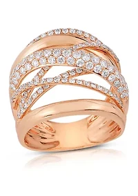 1 1/2 C.T.T.W Diamond 14K Ladies Bands