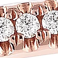 1/6 C.T.T.W Diamond 10K Ladies Bands
