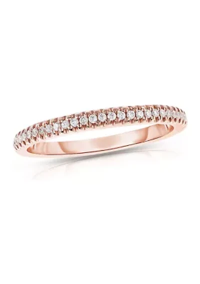 1/6 C.T.T.W Diamond 10K Ladies Bands
