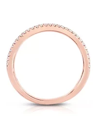 1/6 C.T.T.W Diamond 10K Ladies Bands
