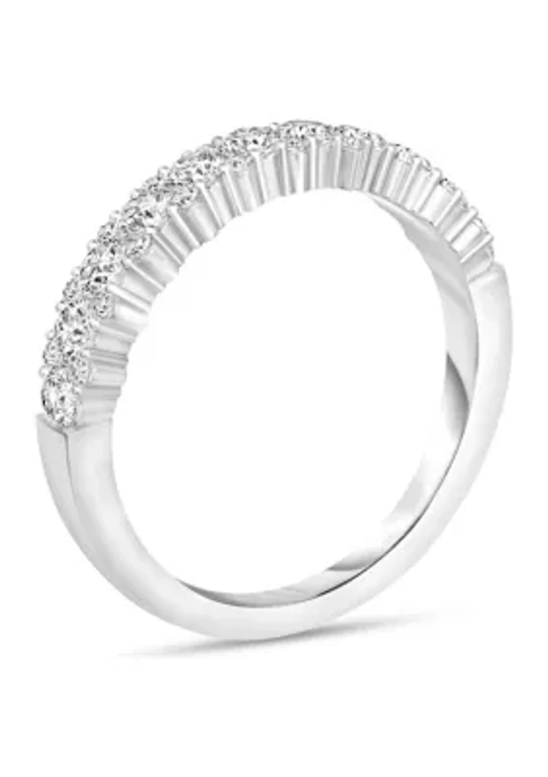 3/4 C.T.T.W Diamond 14K Ladies Bands